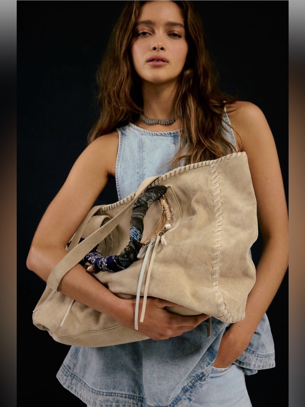 NWT - Free People - Wren Whipstitch Tote